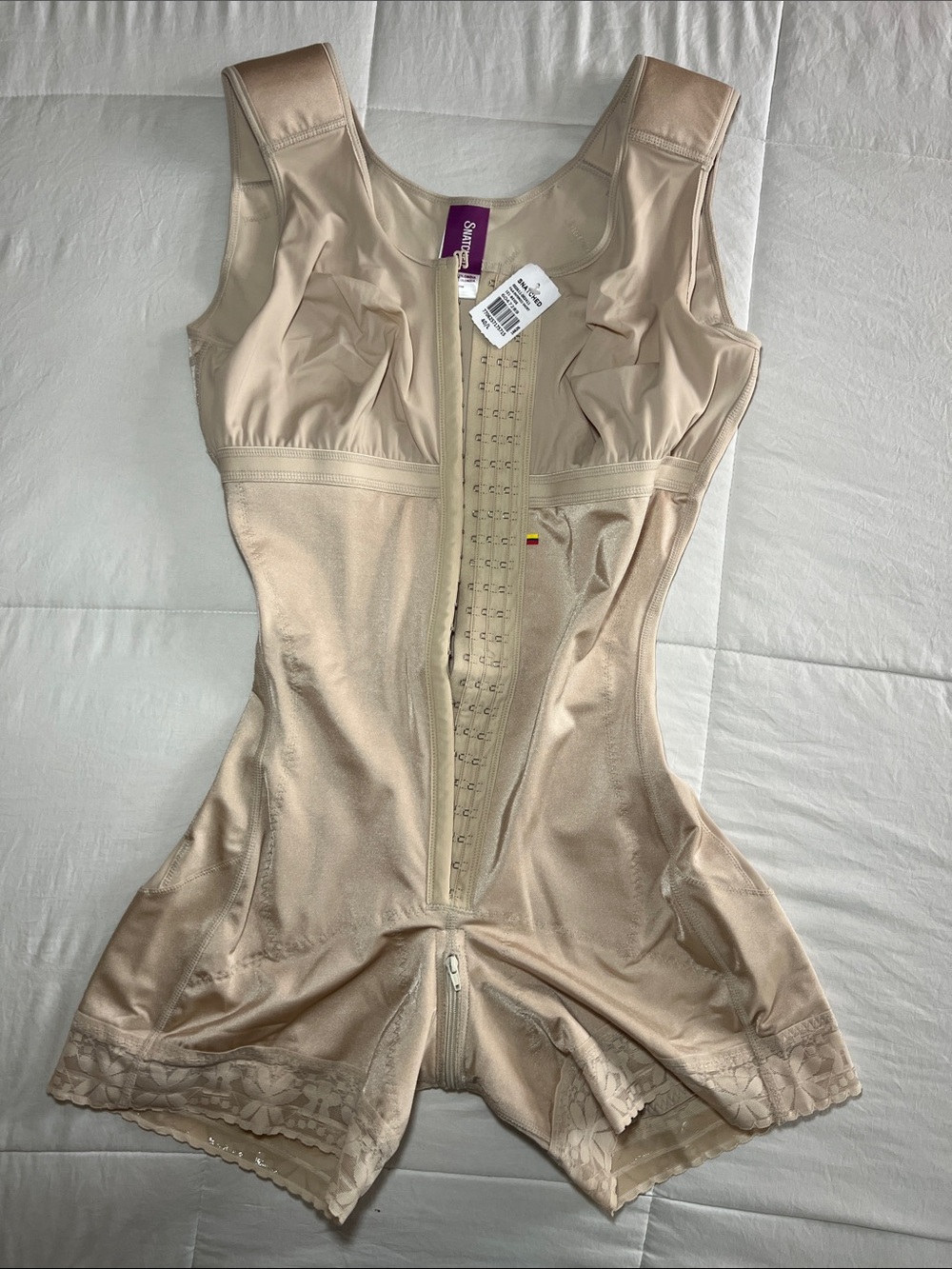 Colombian faja Full-Body Sculpting Bodysuit - Beige